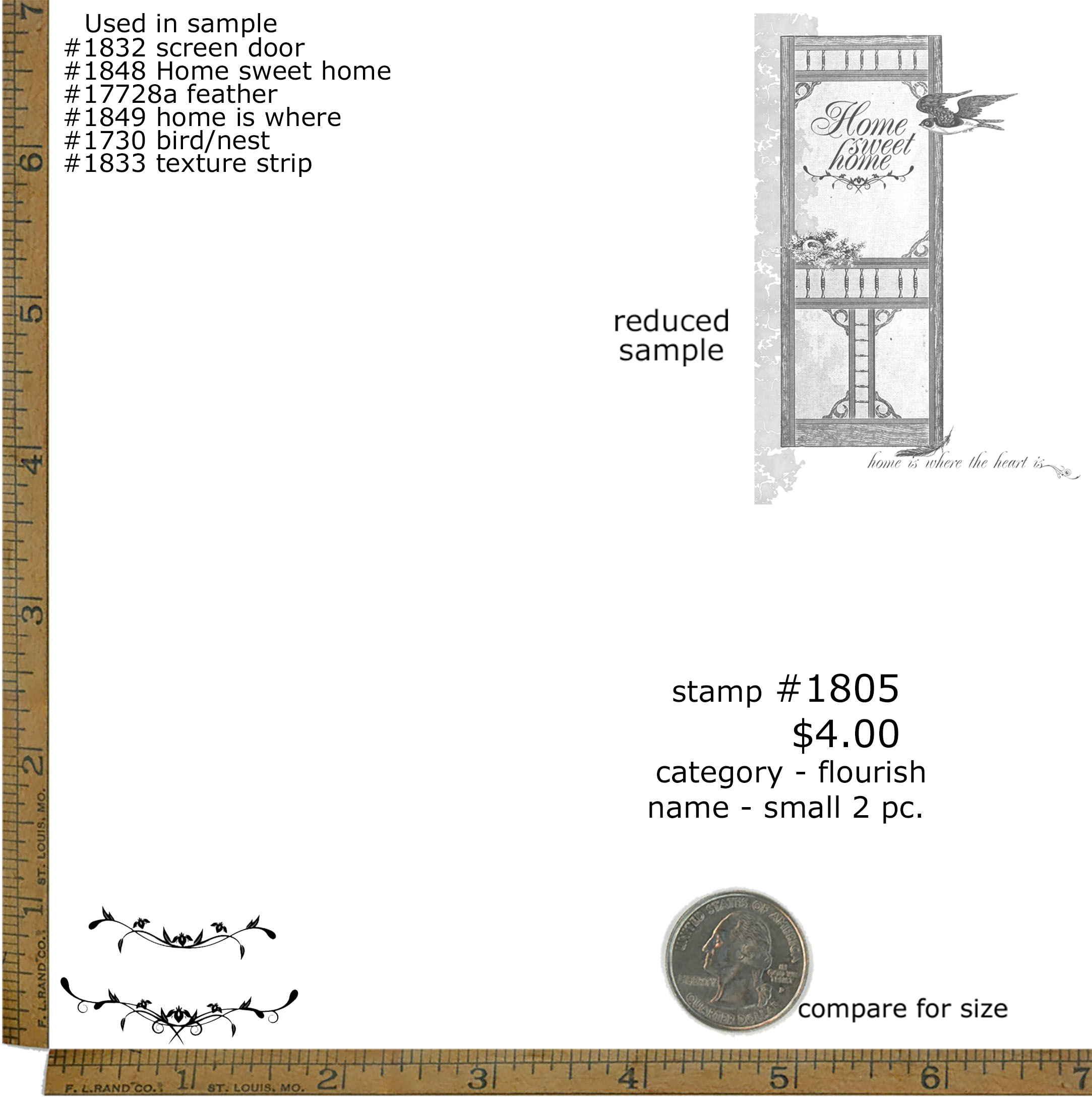 #1805 - Small 2 pc. - Flourish